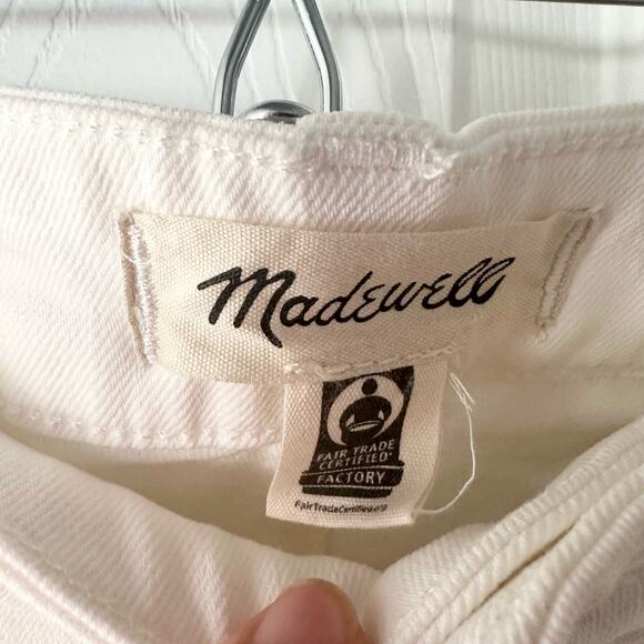 Madewell White The Perfect Vintage Wide Leg Crop Denim Jeans 14W Plus DM1626 - Picture 7 of 15